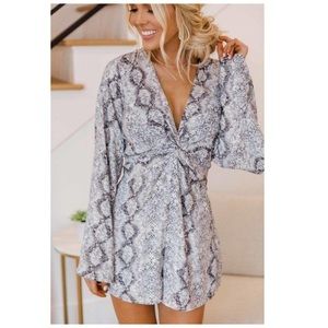Snakeskin romper